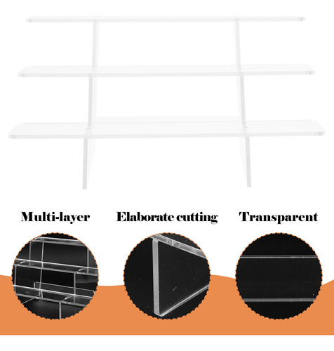 Expositor Transparente De Tres Capas, Soporte Para Tartas
