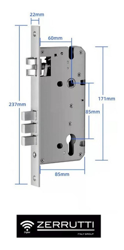 Imagen 8 de 8 de Cerradura Inteligente Maxilock Mxe 20811 - Backset 60