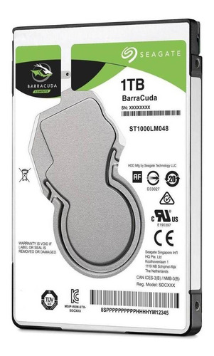 Hd Notebook 1tb Interno Seagate 5400 Rpm 2,5 Sata3 7mm Slim