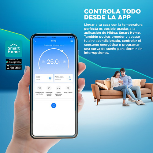 Split Muro Inverter Midea Xtremedura18k Wifi Con Instalacion