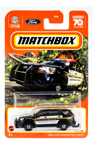 Matchbox - Vehículo 2016 Ford Interceptor Utility - 30782