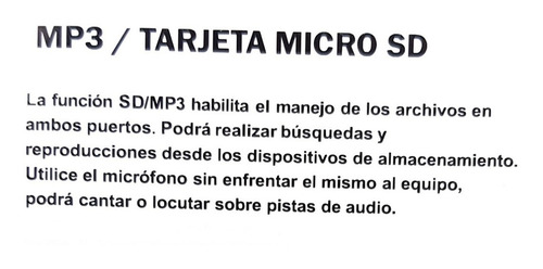 Parlante 12'' Karaoke Portátil Bluetooth Micrófono Inalámb.