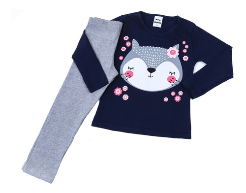 Kit 4 Conjuntos Meia Estação Roupa Infantil Feminino