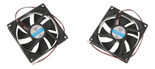  2x 92x92x25 Mm Ventilador Silencioso Para Caja 12v Cpu