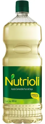 comprar Aceite Vegetal 800 Mililitros Nutrioli Puro Soya Con Omegas
