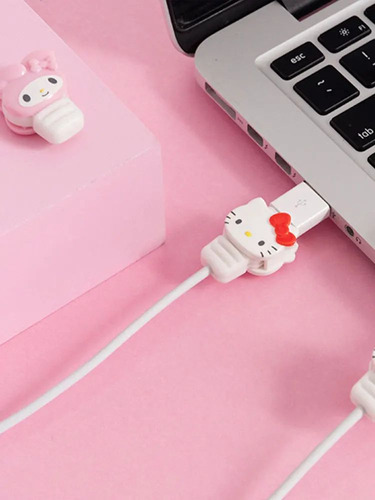 Funda Protectora De Cable Hello Kitty Sanrio Antirotura