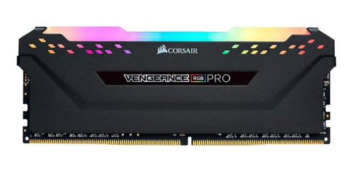 Imagem 1 de 1 de Memória RAM Vengeance RGB Pro color preto  16GB 2 Corsair CMW16GX4M2C3200C16