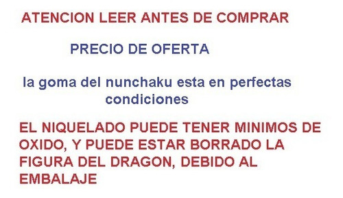 Imagen 4 de 7 de Nunchaku De Entrenamiento Cubierto De Goma No Lastima Dragon