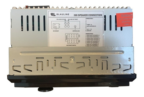 Imagen 3 de 9 de Stereo Usb Sd Radio Bluetooth Frente Fijo Aux Display