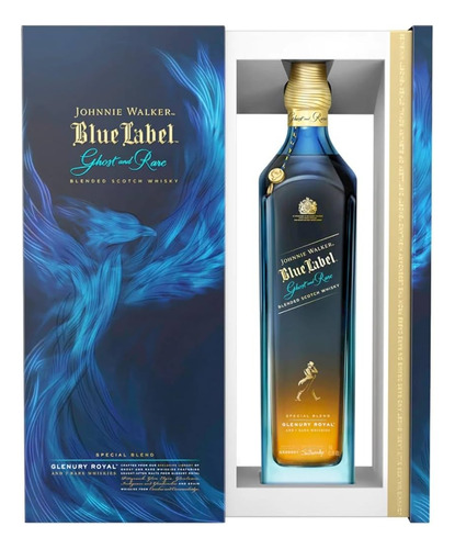 Whisky Johnnie Walker Blue Label Ghost Rare Glenury Royal.