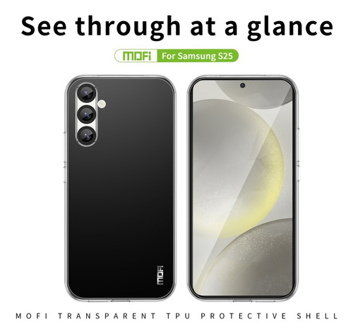Capa Tpu Transparente Para Samsung Galaxy S25/s25+/s25 Ultra