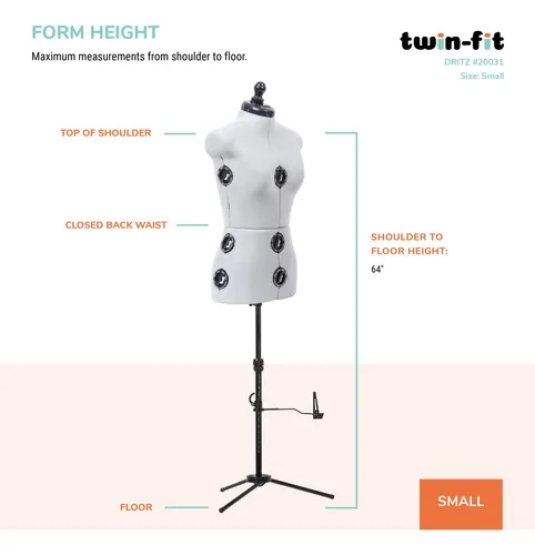 Maniqui Talle Ajustable Con Pie Soporte Talle Small