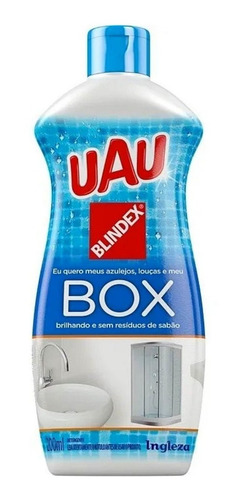 Detergente Uau Da Ingleza Detergente Banheiro Box Vidro Blindex Frasco Neutra 200 Ml