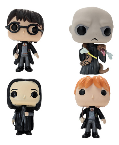 Kit 4 Bonecos Harry Potter Pop Boneco Voldemort Brinquedos