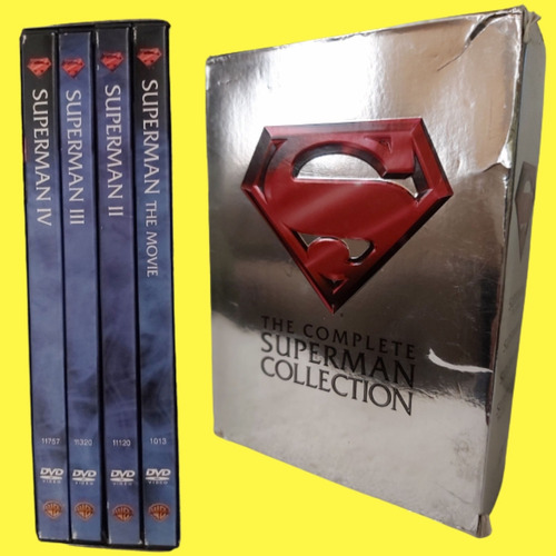 Superman La Colección Completa Dvd Christopher Reeve 4 Disco (Usado)