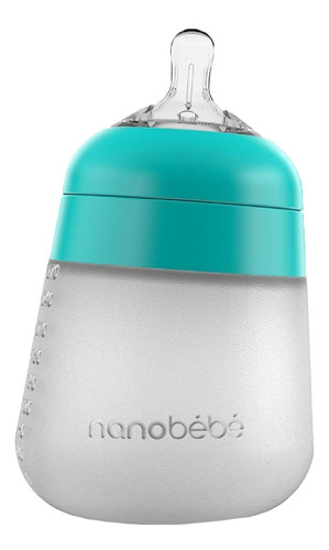Biberón Silicona 360 Anticólicos Nanobébé 9oz 2pz Verde