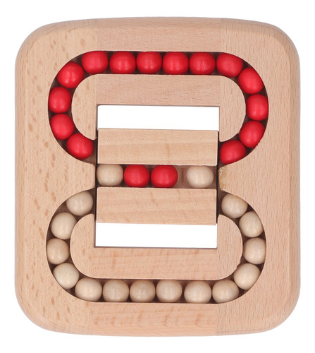 Juego De Laberinto De Bolas Planas, Juguete De Madera Para A