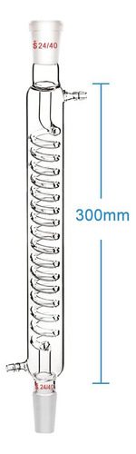 Condensador De Vidrio Borosilicato Con Revestimiento 24/40 D