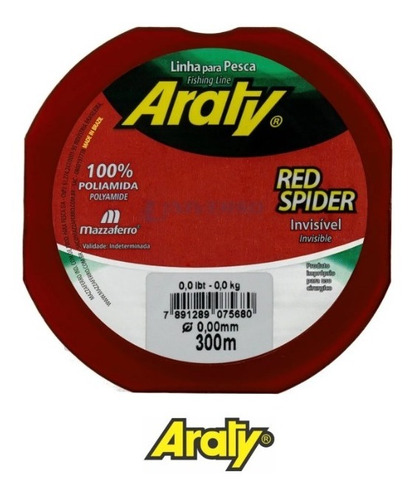 Nylon Monofilamento Spider Red 0,35 100m