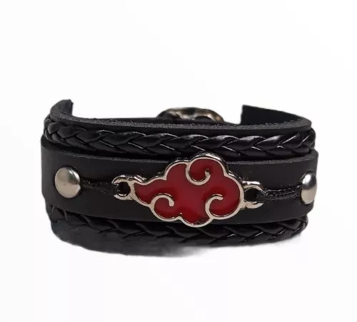 Pulseira Bracelete Akatsuki Nuvem Anime Naruto Otaku