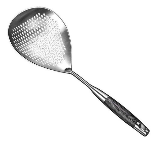 Hh Cuchara Ranurada Colador De Acero Inoxidable Con Mango