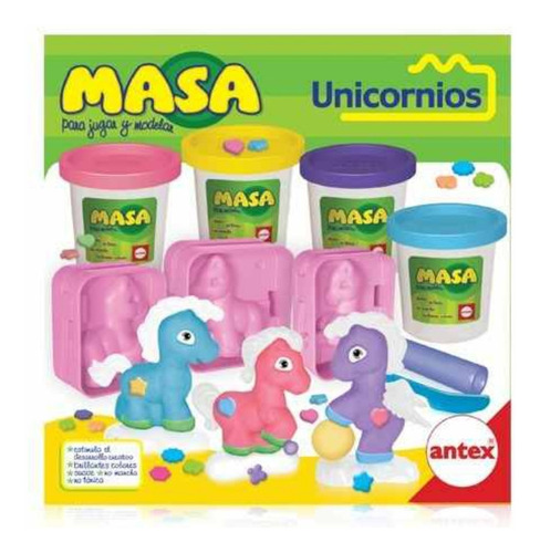 Masa Unicornios Para Jugar Y Modelar Antex Mundo Manias