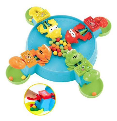 Juego De Mesa Ranitas Glotonas Hambrientas Atrapa Pelotas