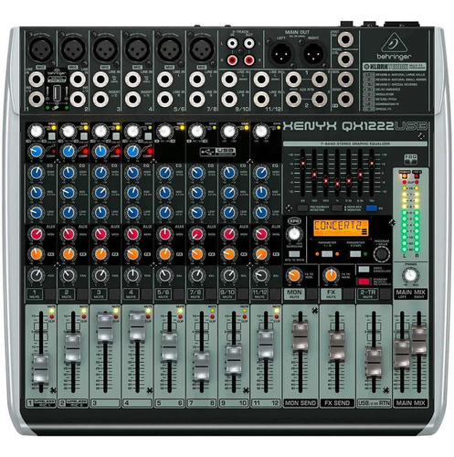 Mesa De Som Xenyx Qx1222usb 12 Canais Behringer 100v/240v
