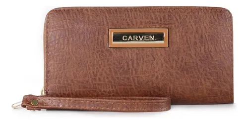 Billetera Para Mujer Carven Billetera De Mujer Camelia Café
