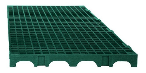 Estrado Palete Pallet Piso Plástico 25x50x2,5cm Cor Verde