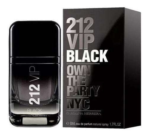 Carolina Herrera 212 Vip Black Edp 50ml Original