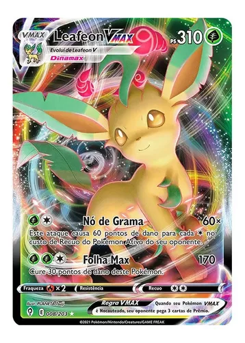 Carta Pokémon Leafeon Vmax Céus Em Evolução