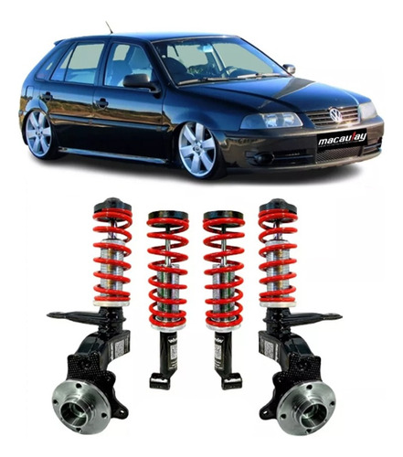 Kit Suspensão Rosca Slim Com Torre - Gol G2 Ate G4 - Oferta