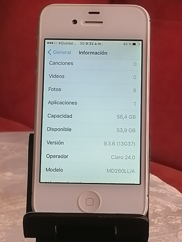 iPhone 4s 64 Gb Blanco %100 Funcional