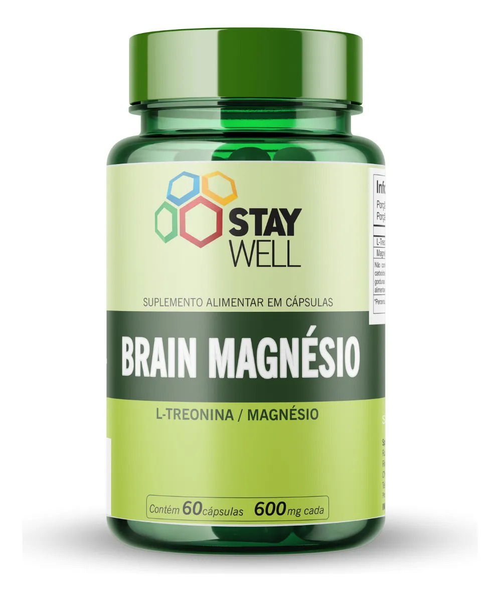 Magnésio L-treonato 100% Puro 60 Cápsulas 500mg - O Melhor Sabor Magnesio L Treonato