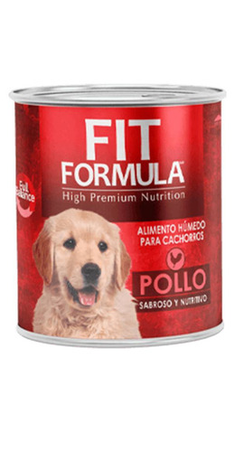Imagen 1 de 2 de Alimento Fit Formula Premium cachorro sabor pollo en lata de 330g