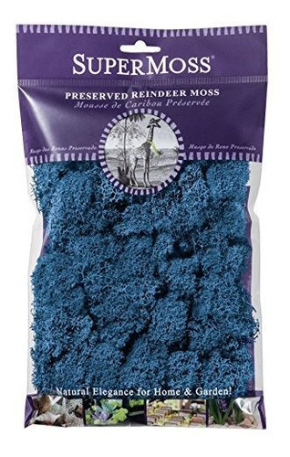 Supermoss (25128) Musgo De Reno En Conserva, Azul Real, 2 Oz