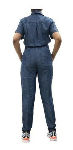 Imagem 3 de 4 de Macacão Jeans Mai & Mai Feminino Ref: 149-9