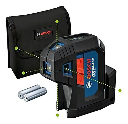 Nível A Laser Linhas Verdes Gpl 5 G De 5 Pontos Bosch