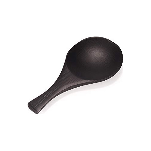 Bamboomn - Cuchara Redonda De Bamb Slido - Negro - 10uds.