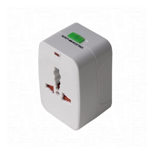 Imagen 1 de 4 de Adaptador Enchufe Universal Viajero Viaje Turismo 110v 220v