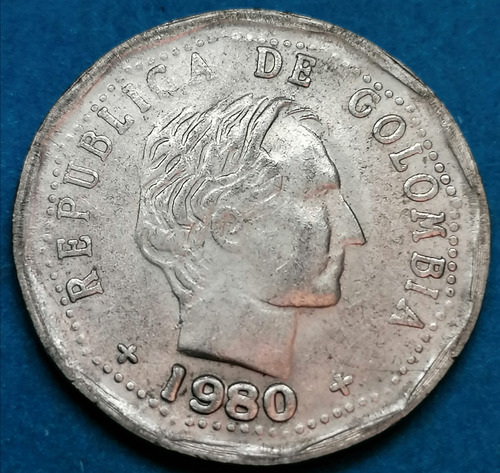 Colombia Moneda 50 Centavos 1980