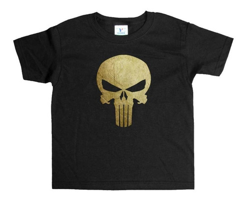 Remera Negra Punisher Art#29