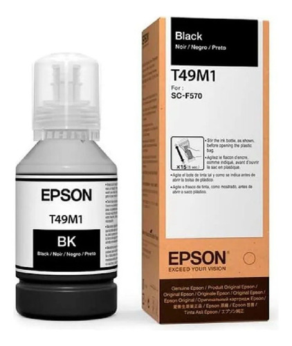 Tinta Epson T49m120 Ultrachrome P/sc-f170/ F570/ F571 -negro