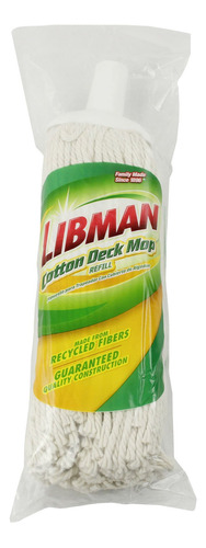 Libman Recambio De Mopa De Cubierta De Algodon 90