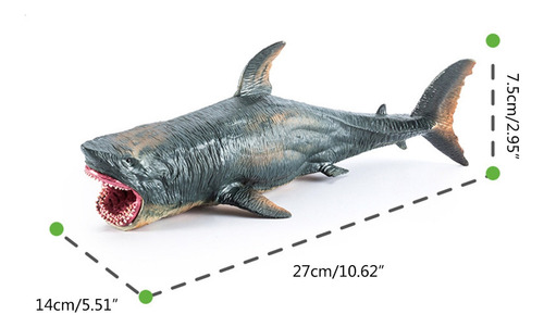 Juguete De Megalodón Oceánico Realista De Figure Scientific