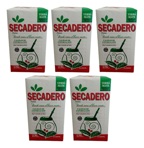 Yerba Secadero  Sin Tacc 1 Kg X 5 Un