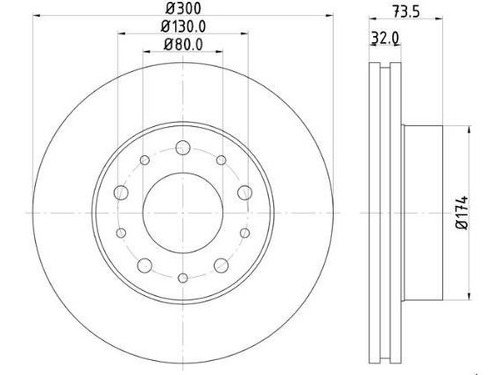 Disco De Frenos Del Fiat Ducato, Peugeot Manager