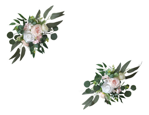 2 Piezas Arch Flores Flores Flores Flores De Flores Rosadas
