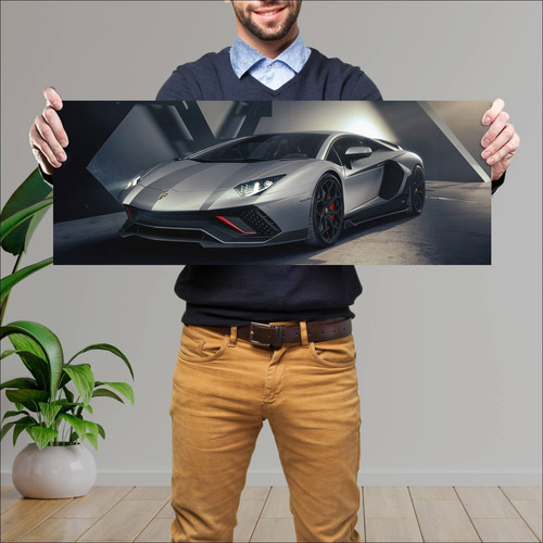 Cuadro 30x80cm Auto 2021 Lamborghini Aventador L 514